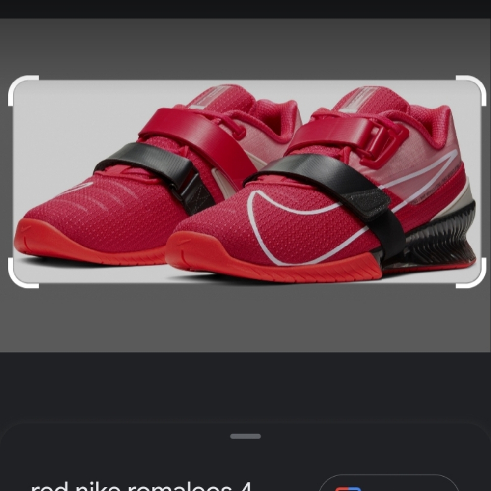 Nike Mens Romaloes 4 Red Weightlifting Shoes- Rare Color
